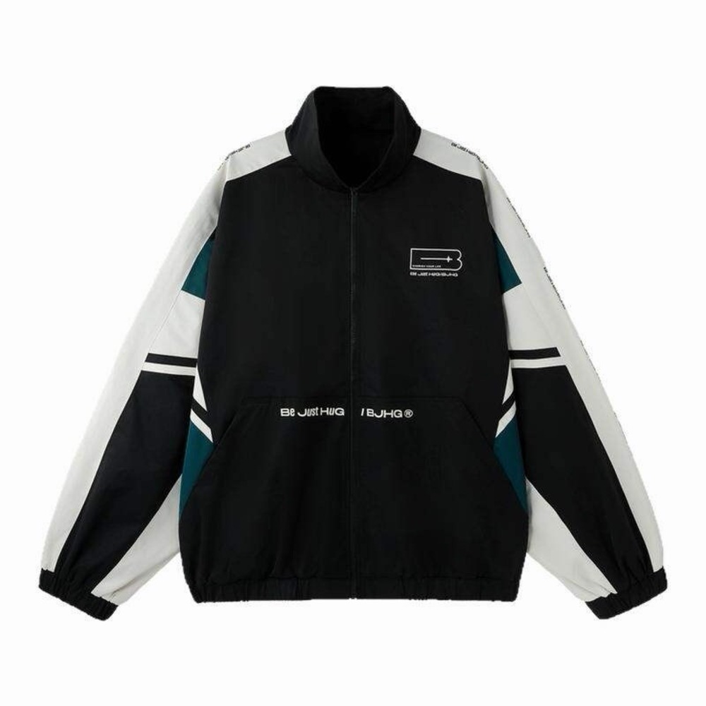 BJHG (Be Just Hug) Streetwear Mens Track Jacket Y2K NWT SIZE L